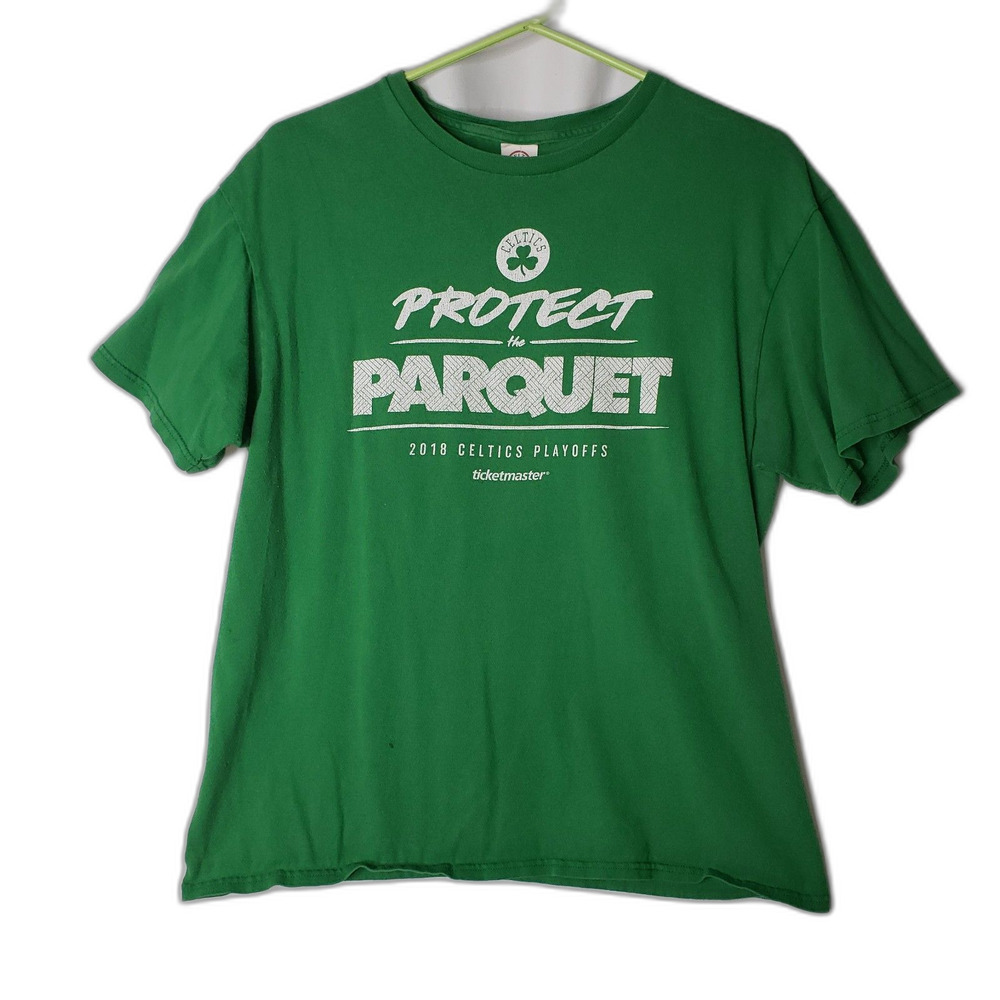 CELTICS 2018 Protect The Parque Green T Shirt Mens Size Large